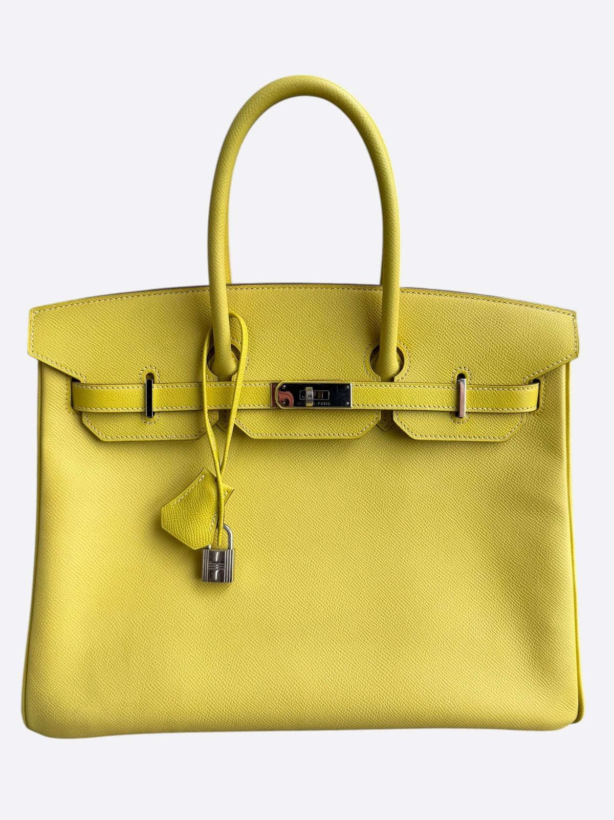 Hermes Yellow Epsom & Palladium Hardware Birkin 35