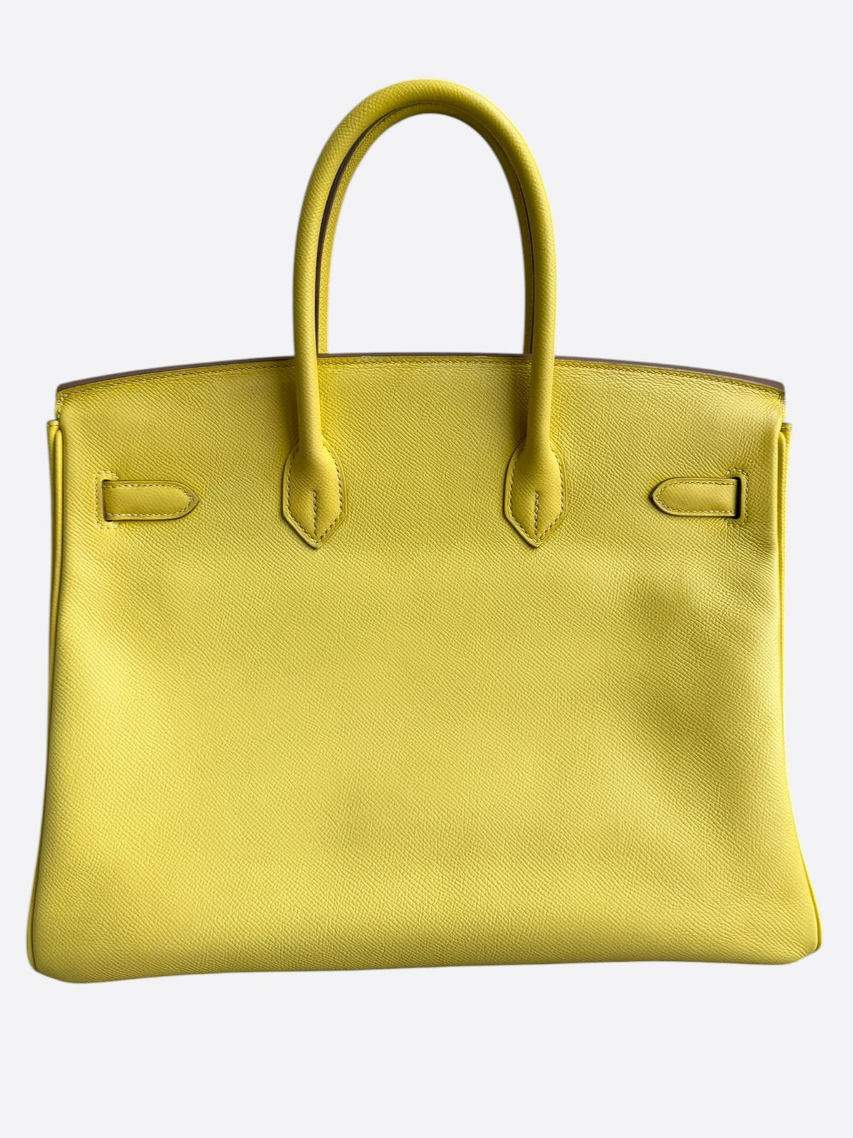 Hermes Yellow Epsom & Palladium Hardware Birkin 35