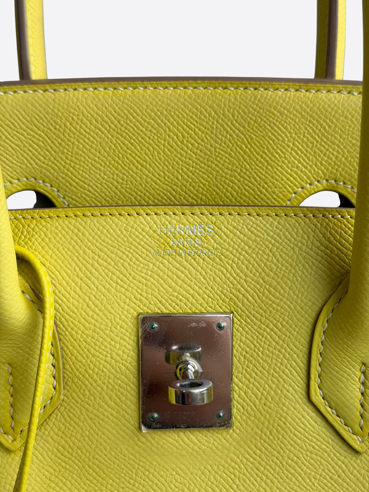 Hermes Yellow Epsom & Palladium Hardware Birkin 35