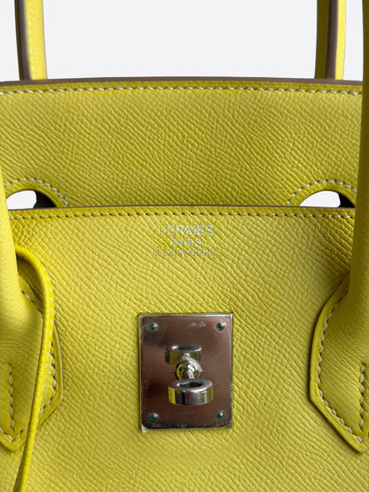 Hermes Yellow Epsom & Palladium Hardware Birkin 35
