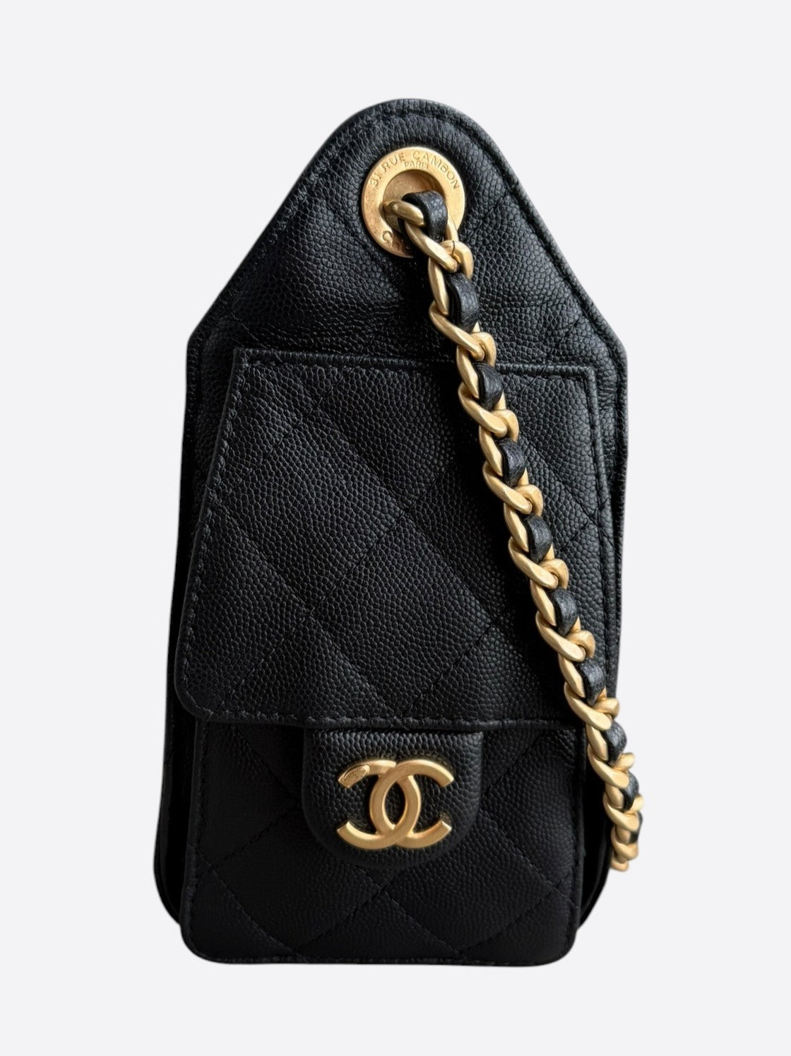 Chanel Black Caviar Quilted Small 25 Bag