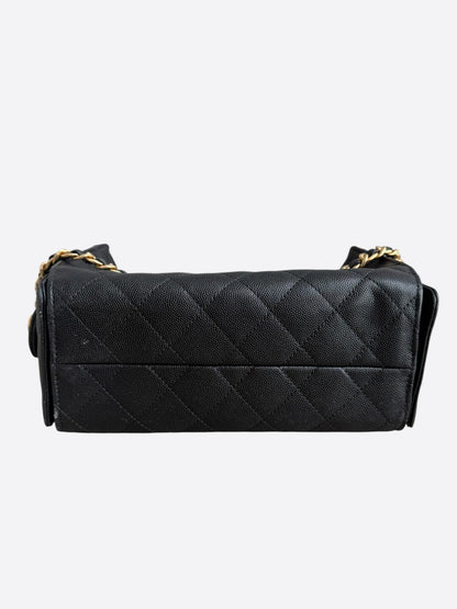 Chanel Black Caviar Quilted Small 25 Bag