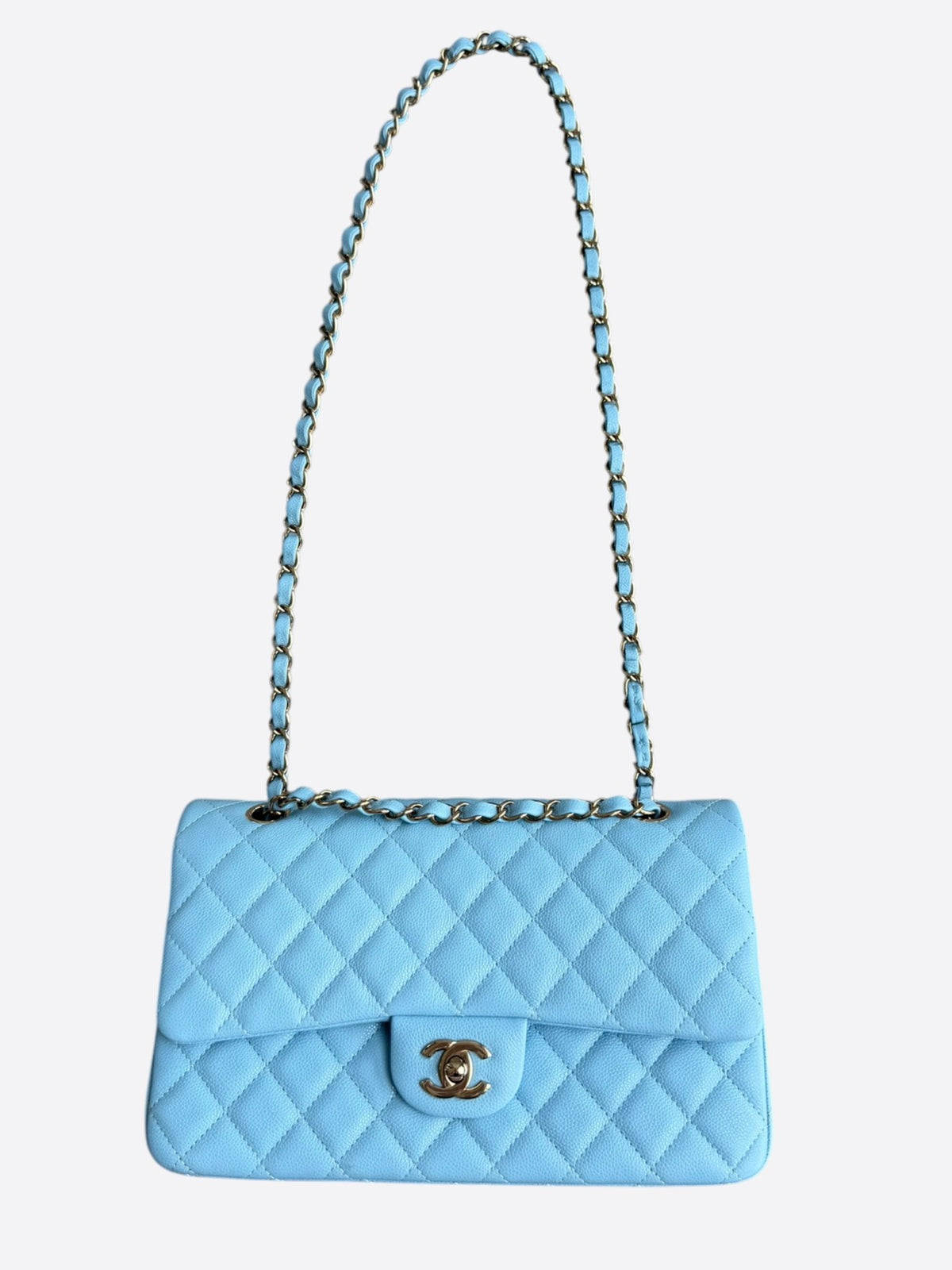 Chanel Blue Caviar Quilted Medium Flap Bag