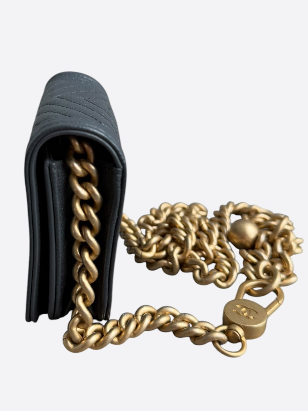 Chanel Black Quilted Caviar Boy Belt Bag
