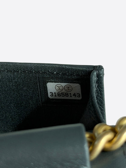 Chanel Black Quilted Caviar Boy Belt Bag