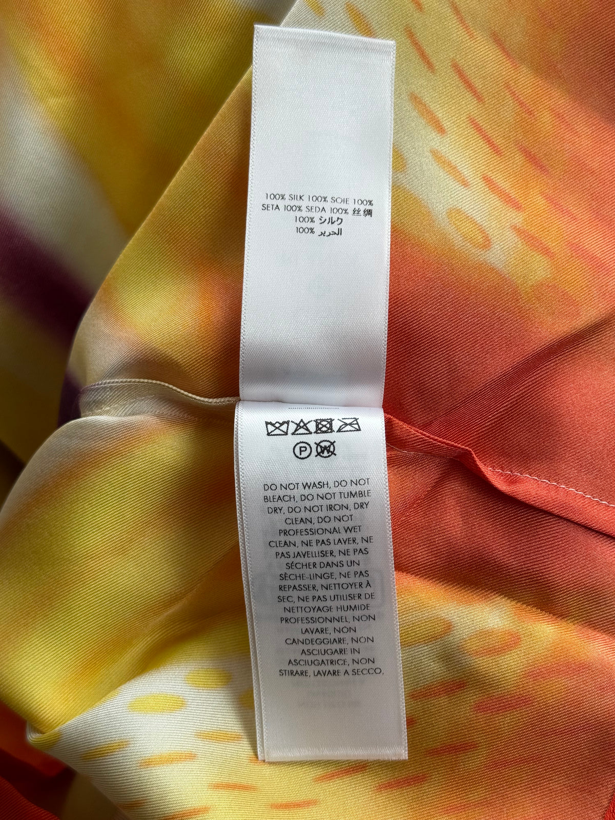 Casablanca Multicolor Sporchid Graphic Silk Button Up Shirt