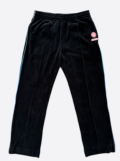 Casablanca Black & Gradient Embroidered Logo Velour Sweatpants