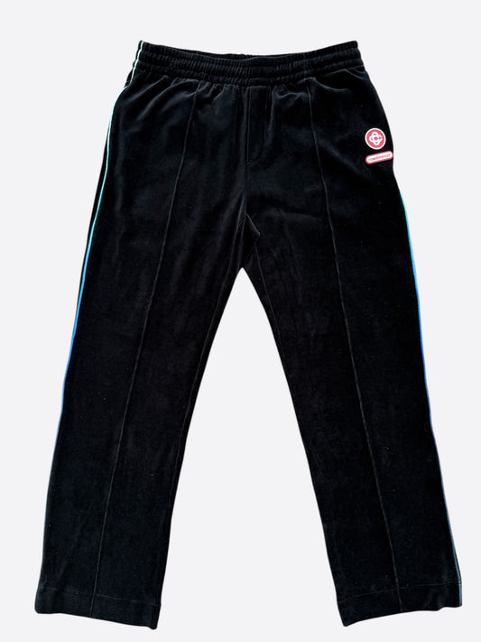 Casablanca Black & Gradient Embroidered Logo Velour Sweatpants