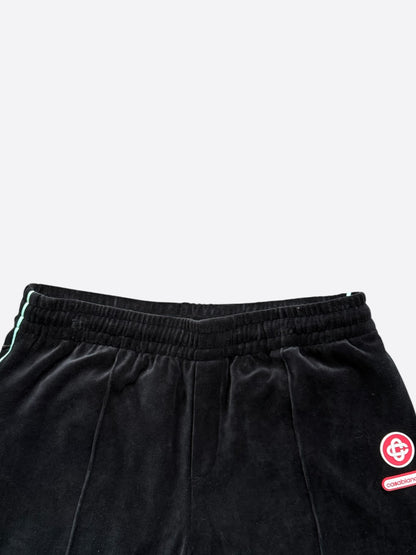 Casablanca Black & Gradient Embroidered Logo Velour Sweatpants