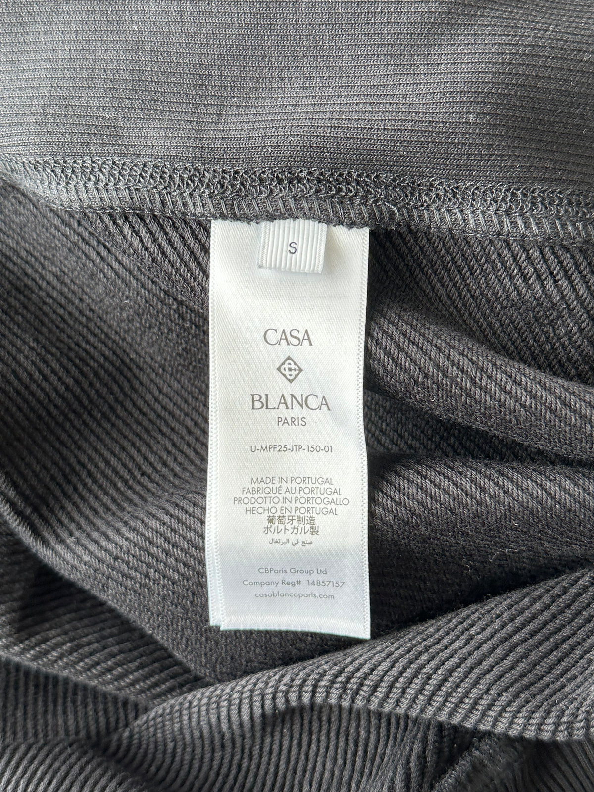 Casablanca Black Sunset Valley Logo Zip Up Hoodie