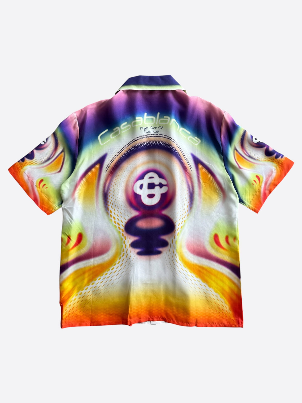 Casablanca Multicolor Sporchid Graphic Silk Button Up Shirt