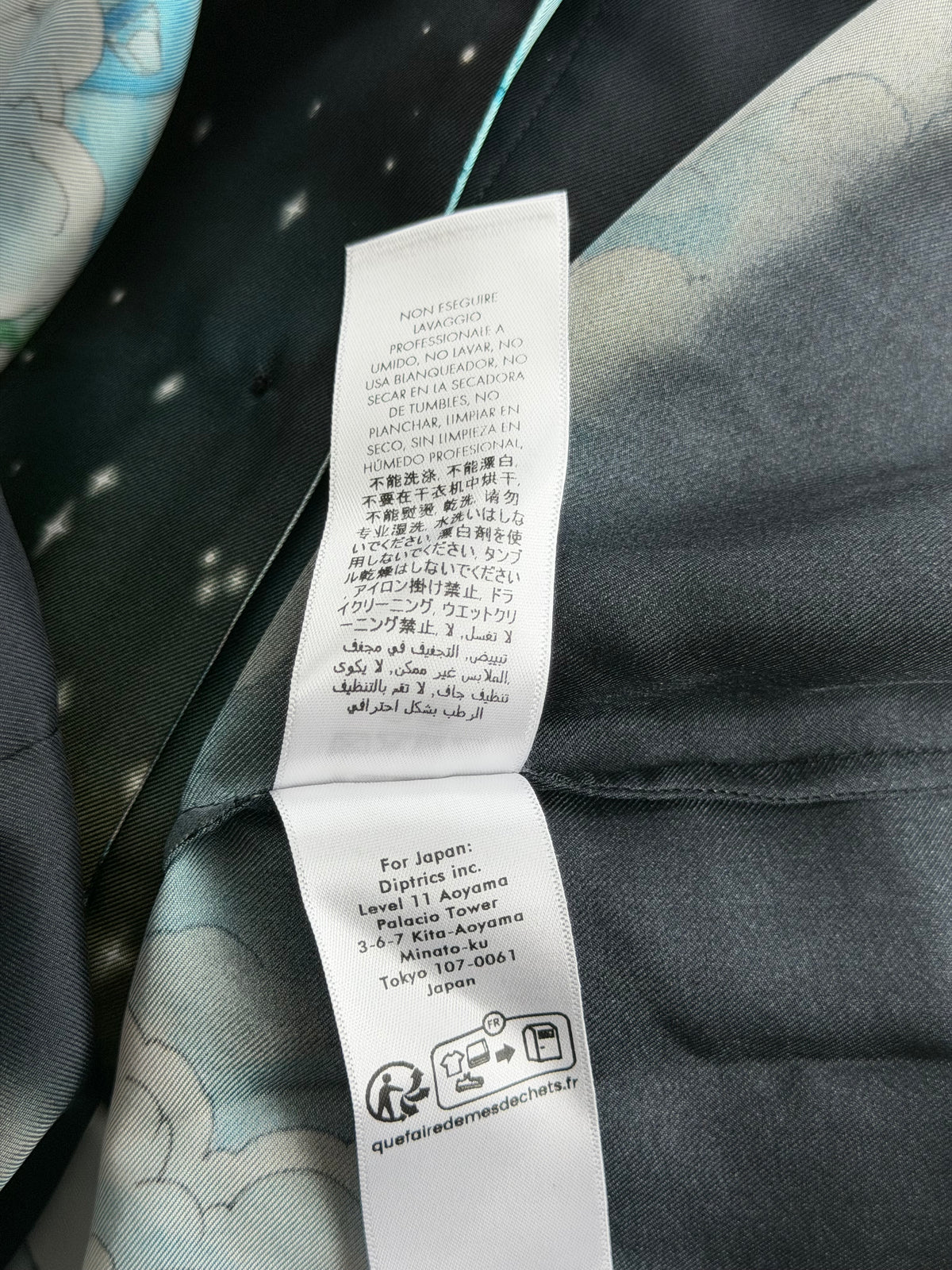 Casablanca Black & Multicolor Ski Graphic Silk Button Up Shirt