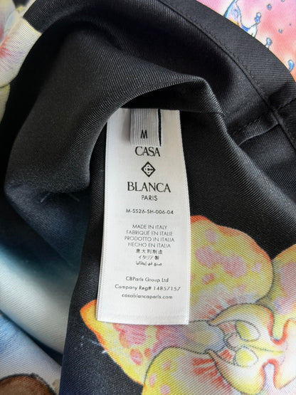Casablanca Black & Multicolor Innocence Silk Button Up Shirt