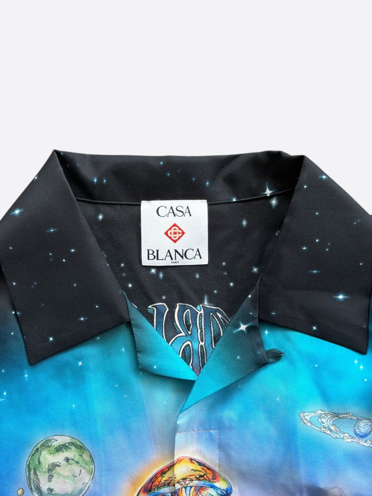 Casablanca Black & Multicolor Innocence Silk Button Up Shirt