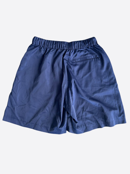 Casablanca Navy, Blue & Green Striped Swim Shorts