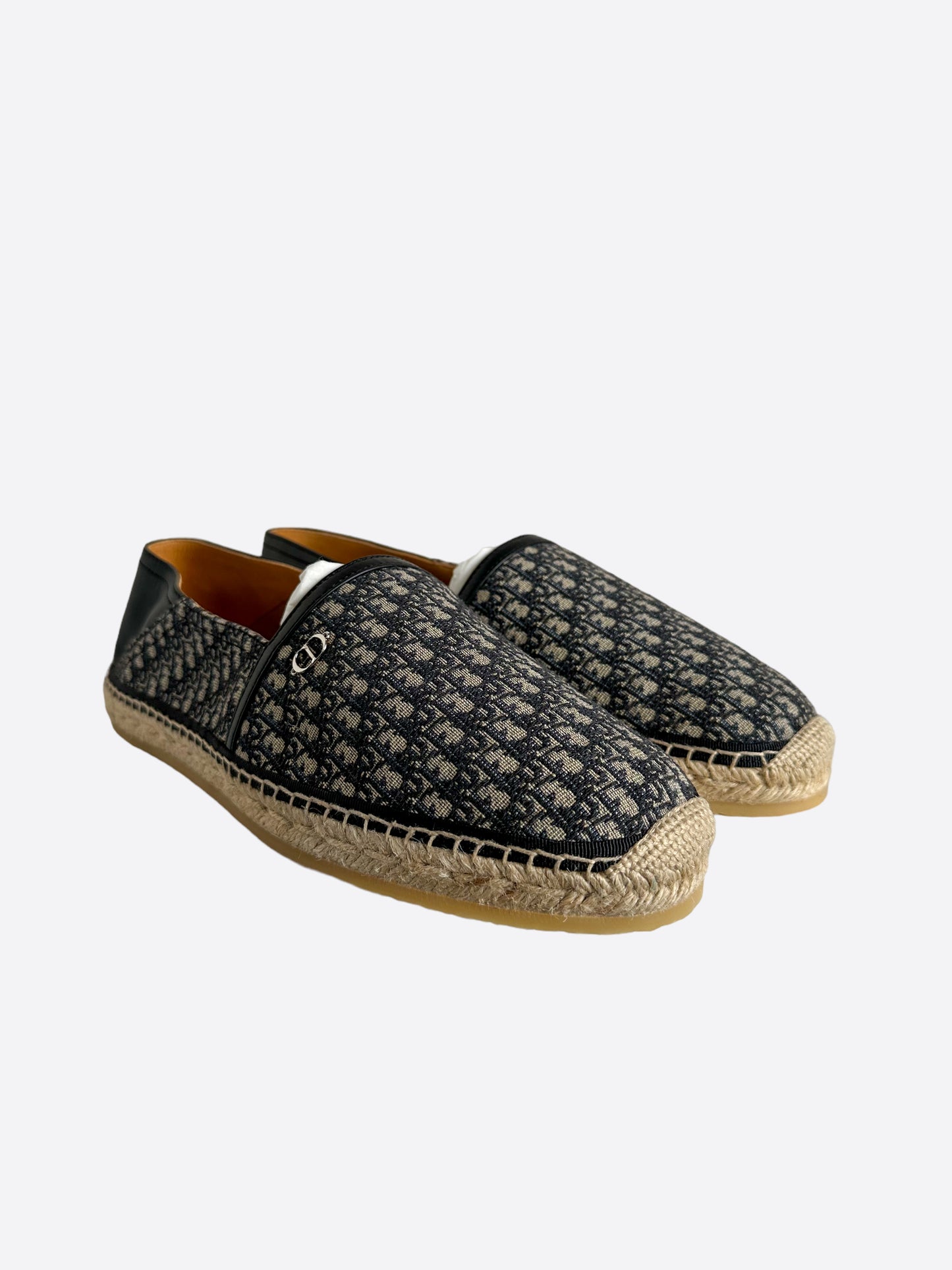 Dior Beige & Blue Oblique Espadrille