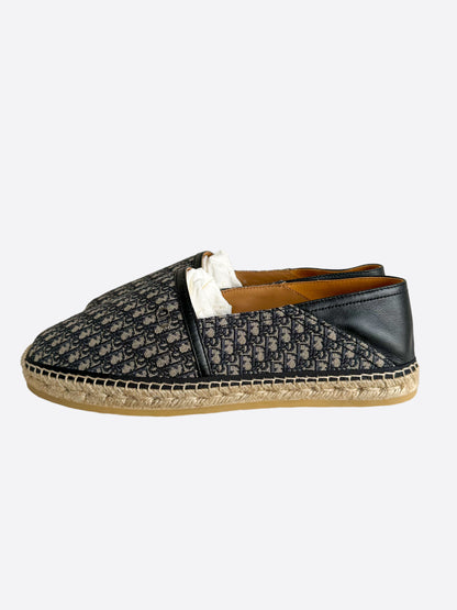 Dior Beige & Blue Oblique Espadrille