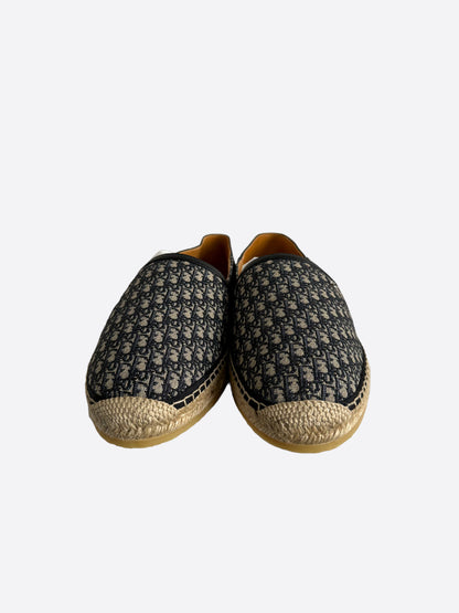 Dior Beige & Blue Oblique Espadrille