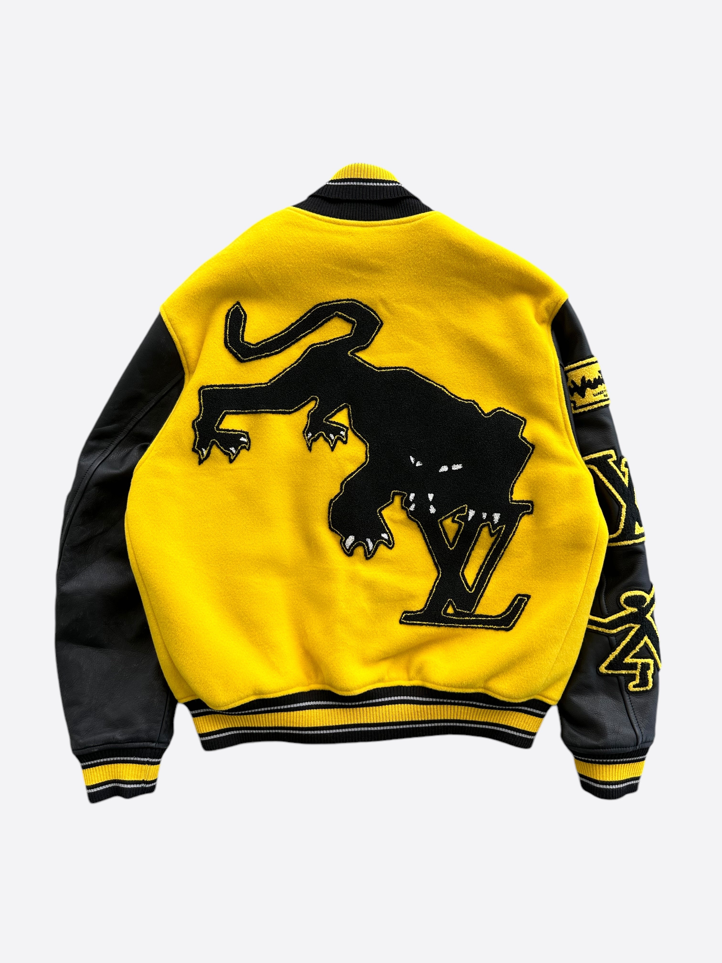 Louis Vuitton Black & Yellow Varsity Jacket – Savonches