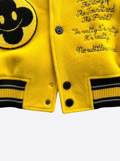 Louis Vuitton Black & Yellow Varsity Jacket