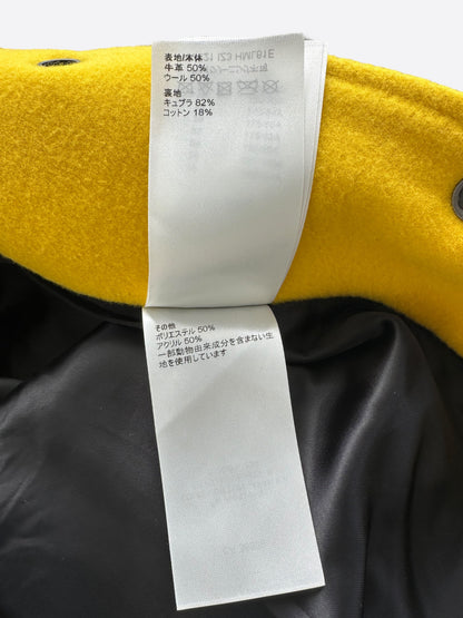 Louis Vuitton Black & Yellow Varsity Jacket