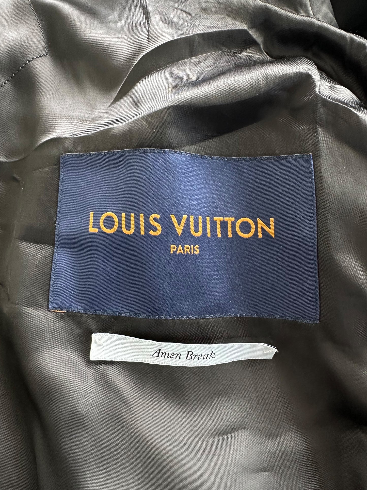 Louis Vuitton Black & Yellow Varsity Jacket