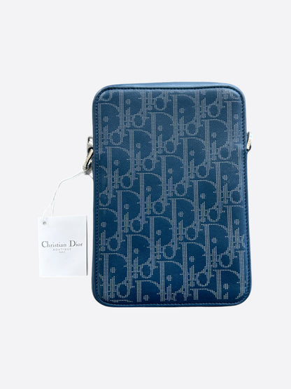 Dior Blue Galaxy Oblique World Tour Messenger Pouch