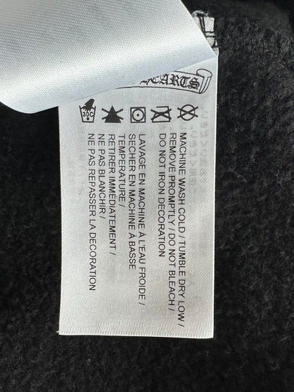 Chrome Hearts Black & White Miami Horseshoe Logo Zip Up Hoodie