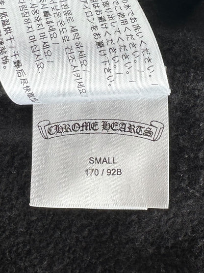 Chrome Hearts Black & White Miami Horseshoe Logo Zip Up Hoodie