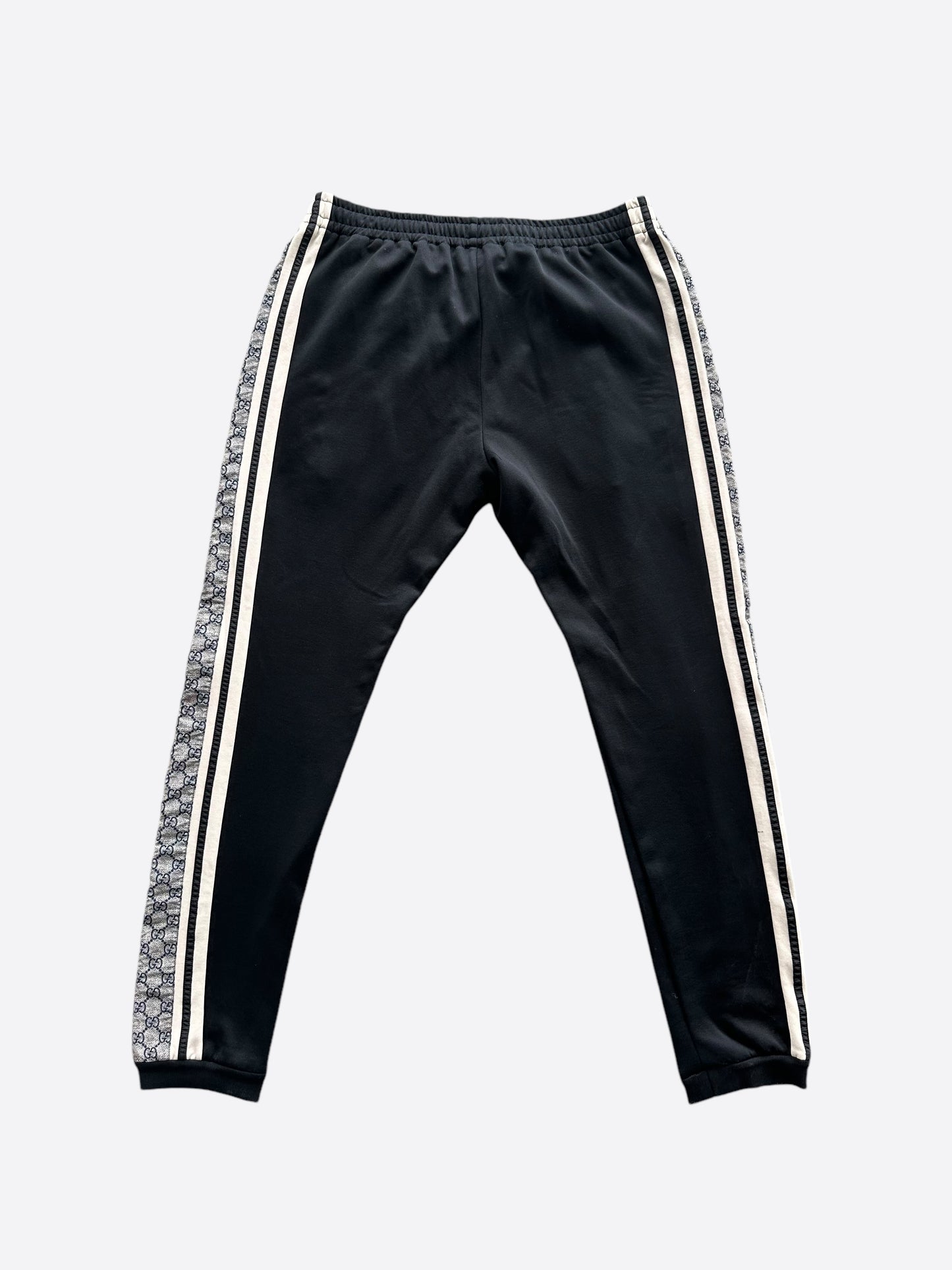 Gucci Black GG Monogram Striped Trackpants