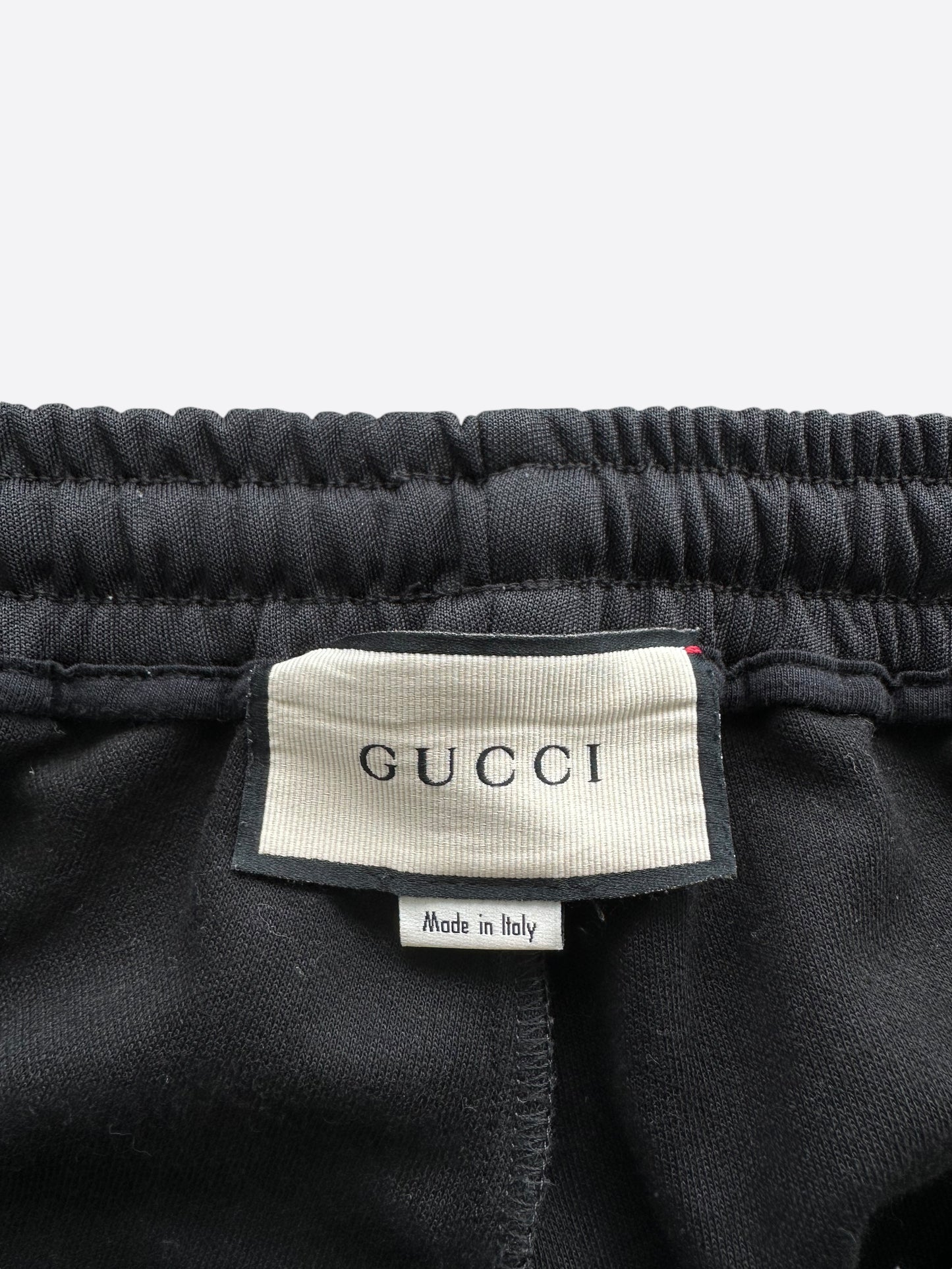 Gucci Black GG Monogram Striped Trackpants