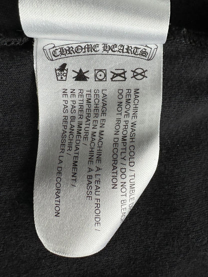Chrome Hearts Black & White Scroll Logo Longsleeve T-Shirt