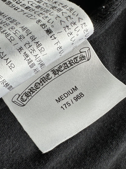 Chrome Hearts Black & White Scroll Logo Longsleeve T-Shirt