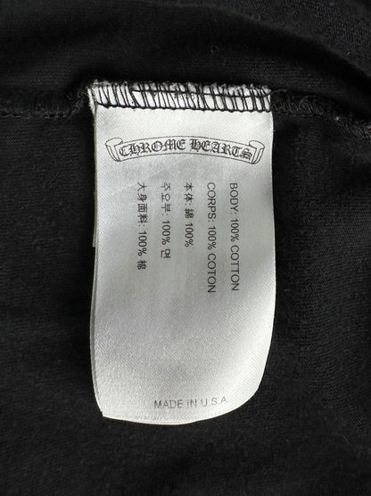 Chrome Hearts Black & White Scroll Logo Longsleeve T-Shirt