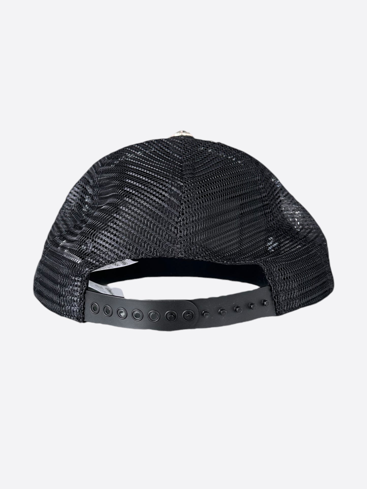 Chrome Hearts Black & White Miami Trucker Hat