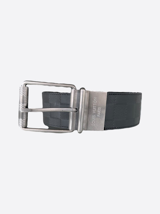 Louis Vuitton Black & Brown Damier Infini Belt