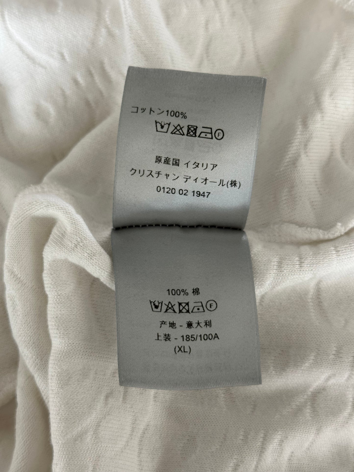 Dior White Oblique Towel T-Shirt
