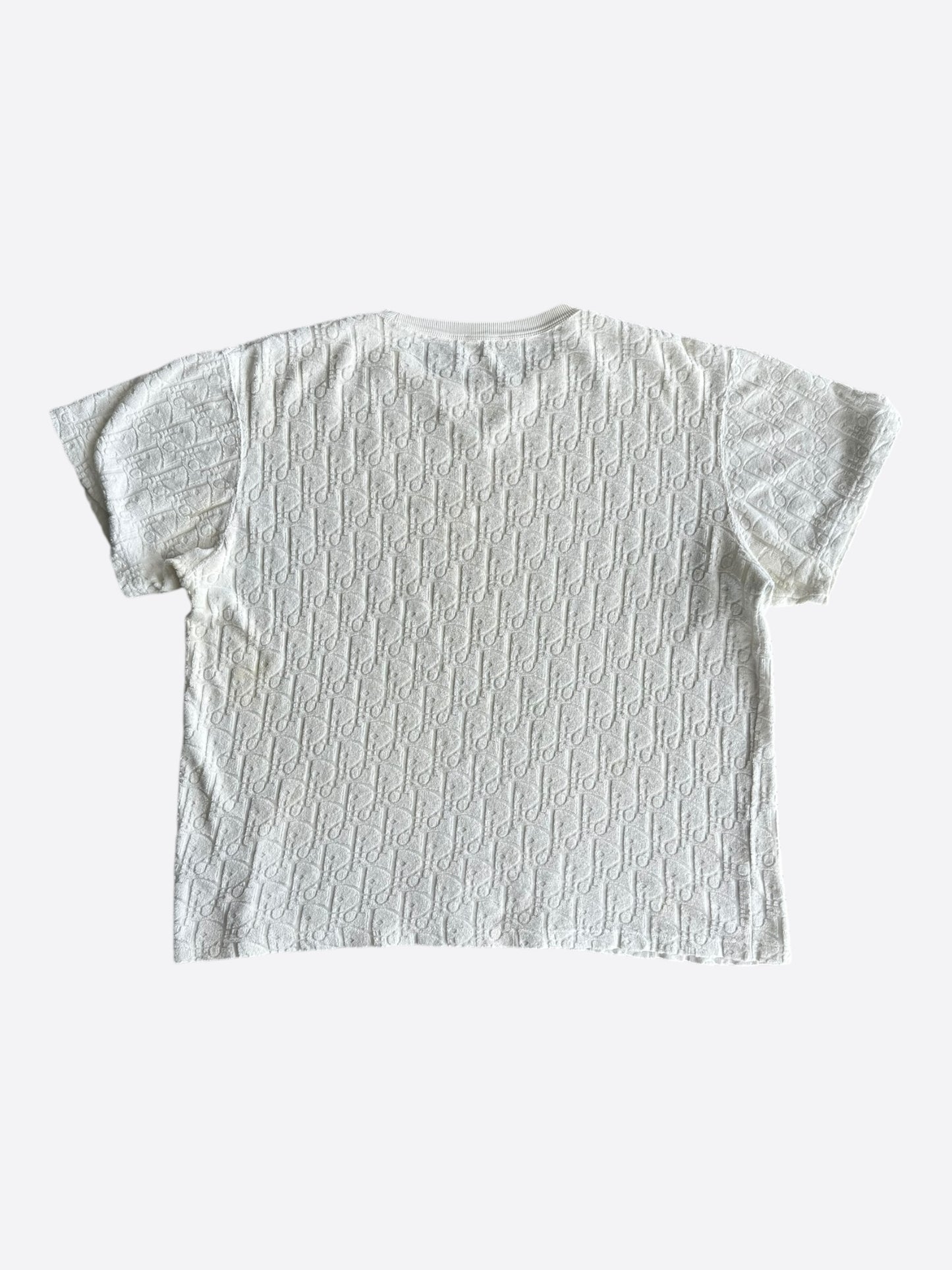 Dior White Oblique Towel T-Shirt