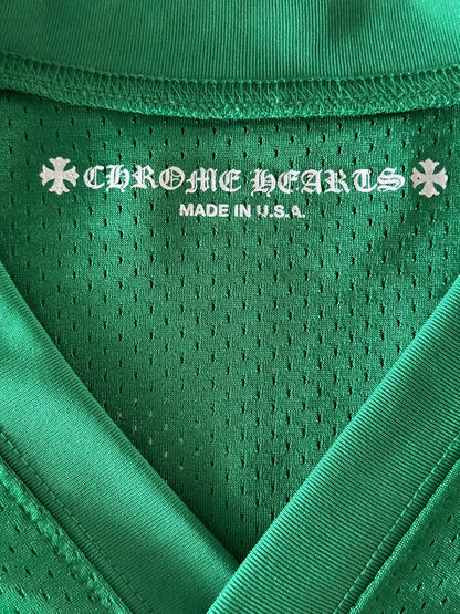 Chrome Hearts Green & Yellow Floral Nylon Mesh Longsleeve Jersey
