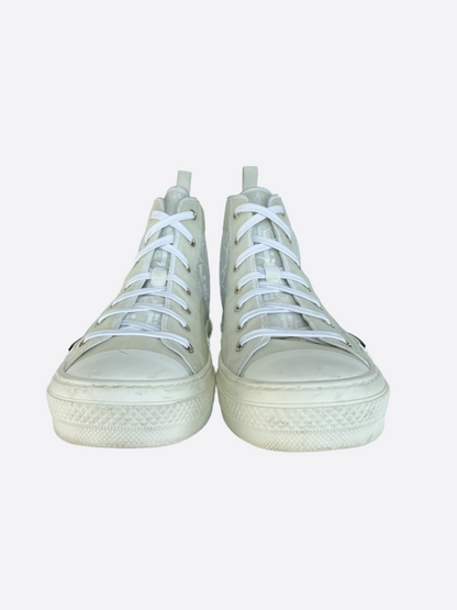 Dior Oblique White Hightop B23 Sneakers