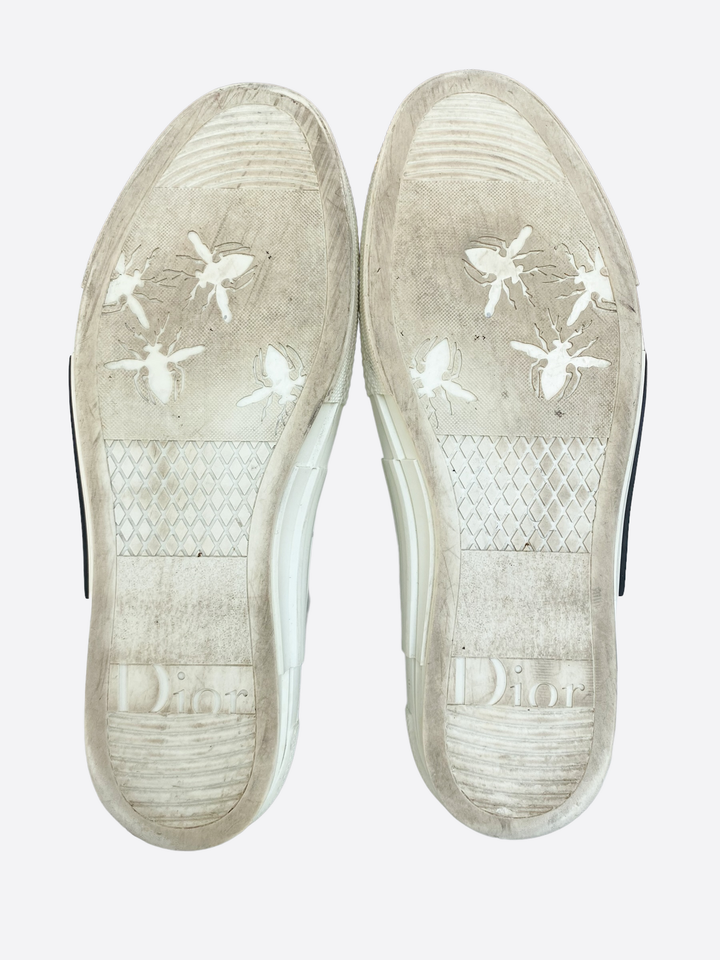 Dior Oblique White Hightop B23 Sneakers