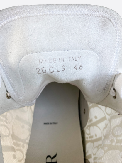 Dior Oblique White Hightop B23 Sneakers