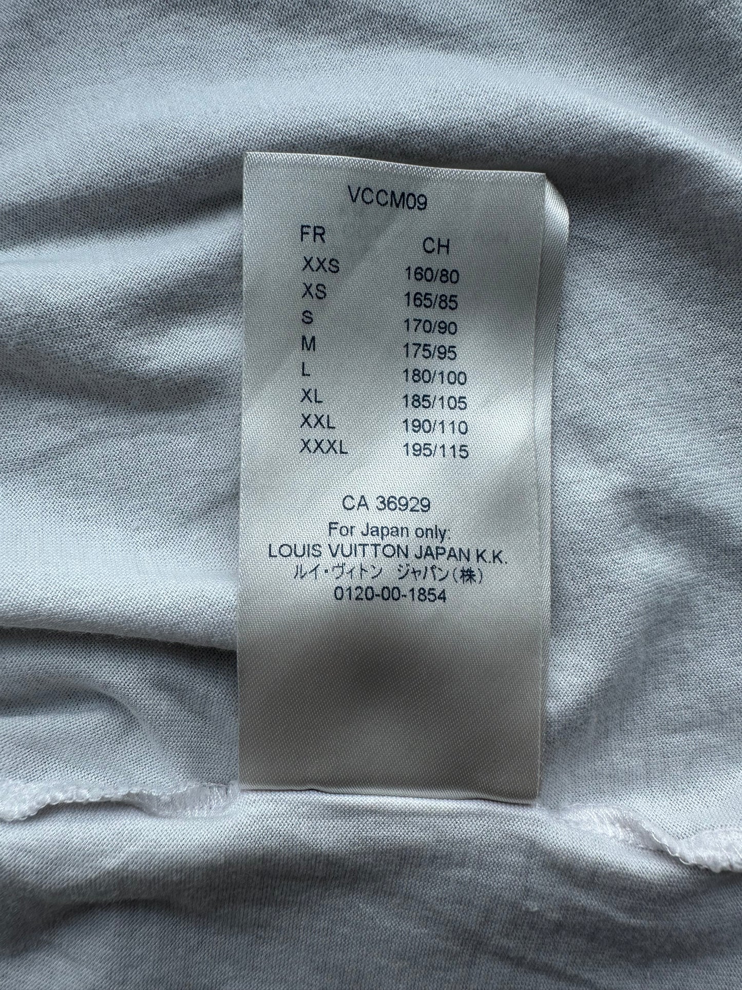 Louis Vuitton White Mini Embroidered Logo Classic T-Shirt