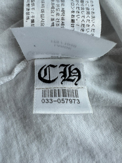 Chrome Hearts White & Black Horseshoe Logo T-Shirt