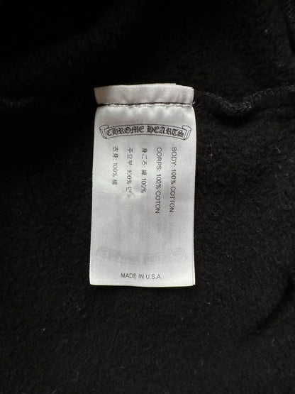 Chrome Hearts Black & White Scroll Logo Hoodie