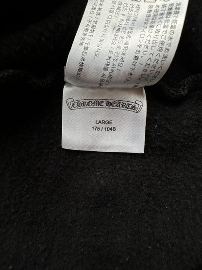 Chrome Hearts Black & White Scroll Logo Hoodie