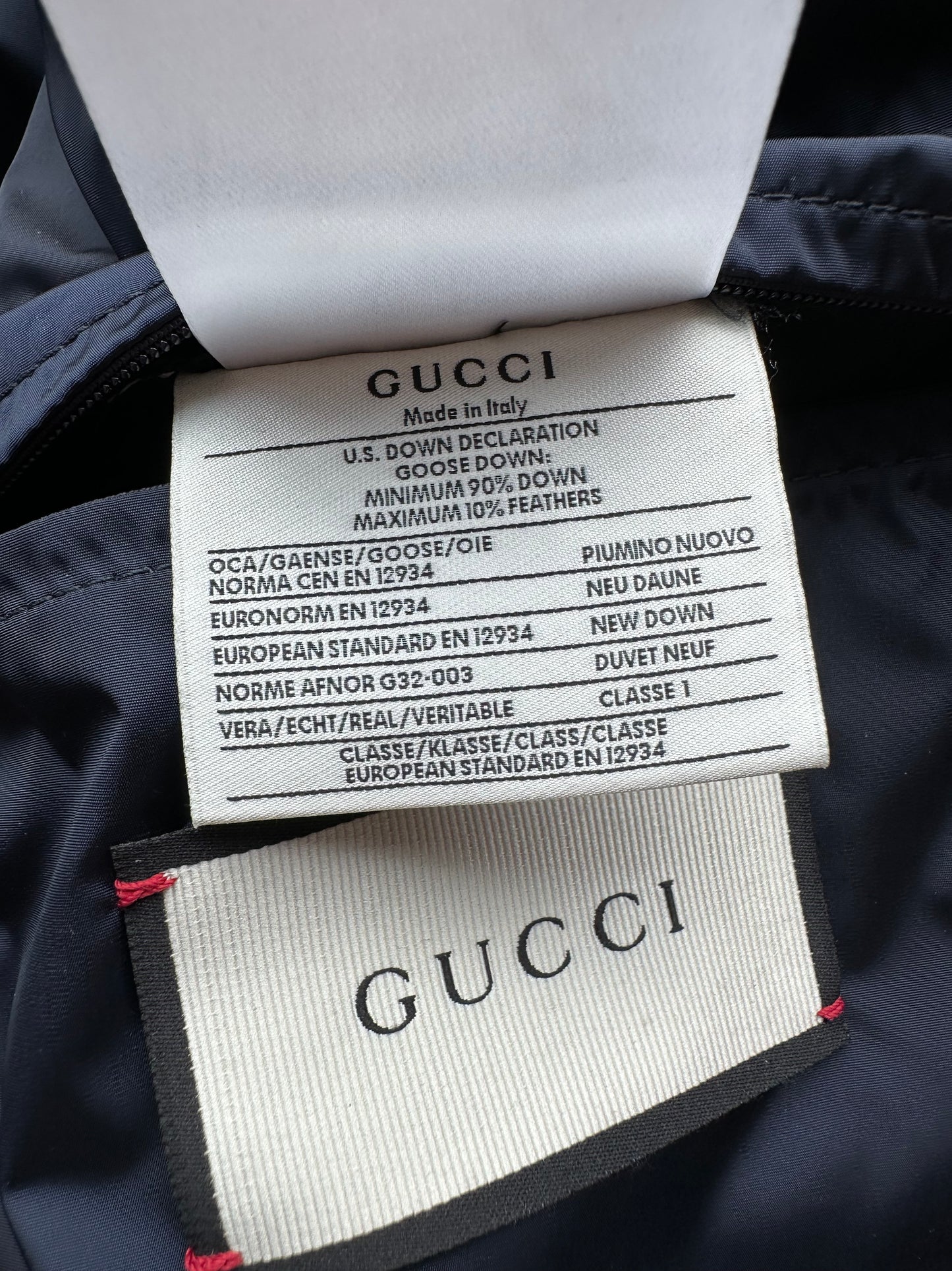 Gucci Black GG Monogram Puffer Vest