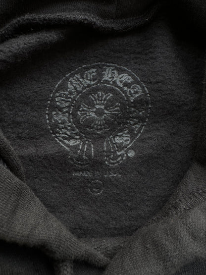 Chrome Hearts Black & White T-Bar Logo Hoodie