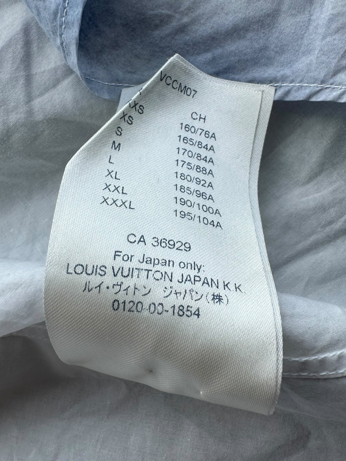 Louis Vuitton Blue & White Cloud Logo Button Up Shirt