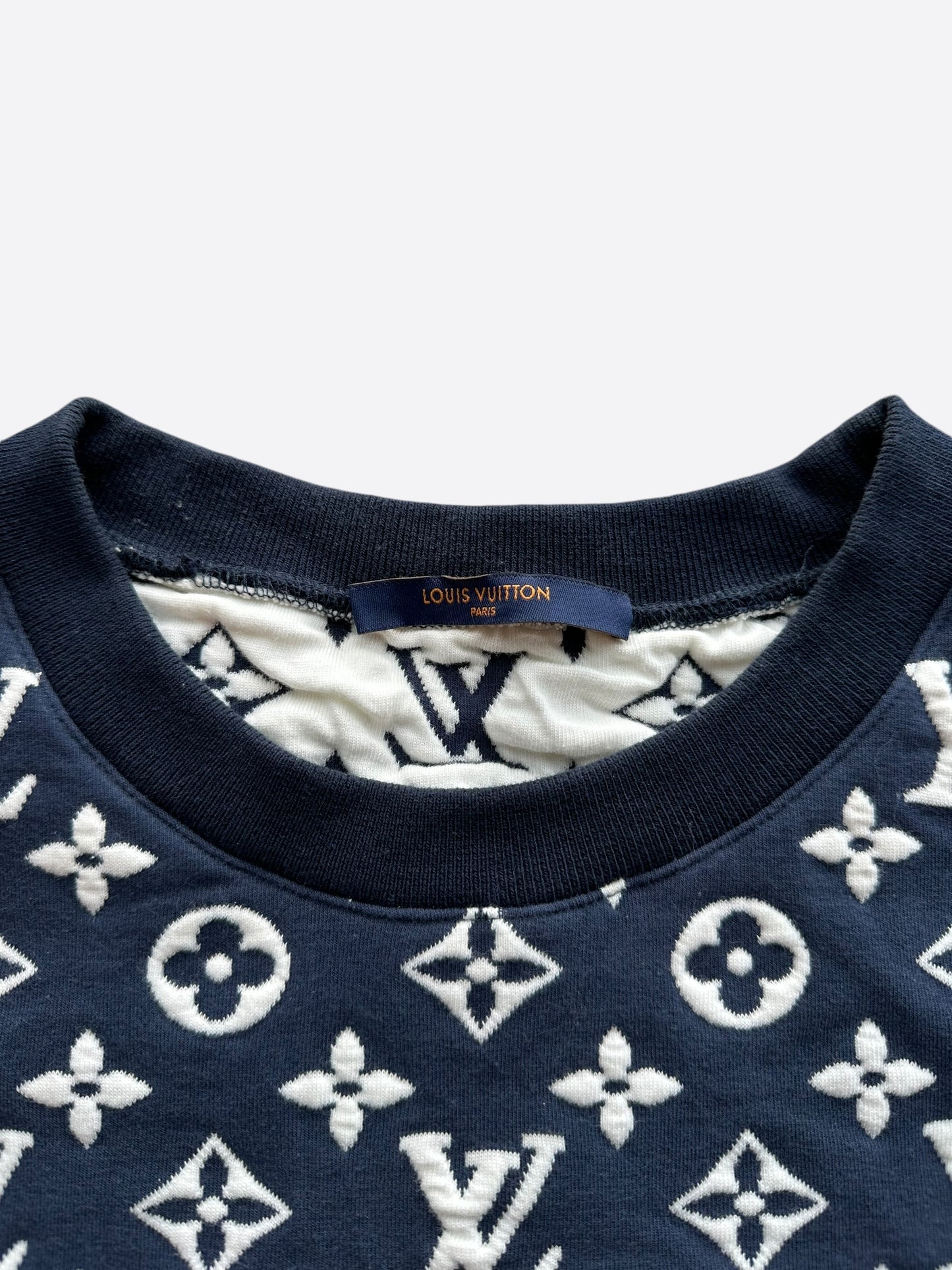 Louis Vuitton Navy & White Monogram Sweater